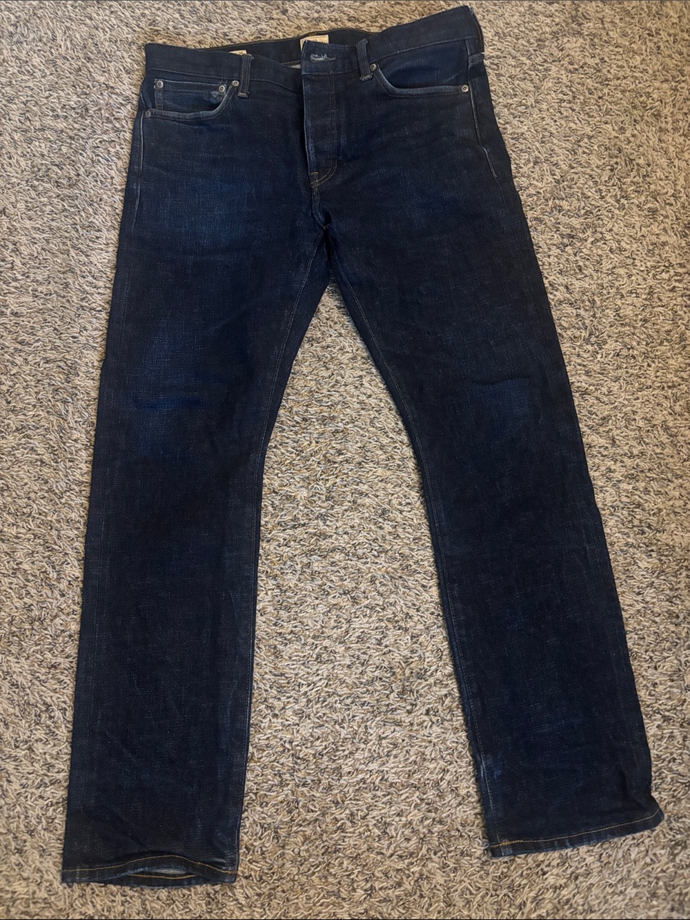 J. Crew Slim Straight Jeans in Dark Indigo
